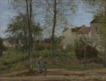 paisaje cerca de louveciennes 2 1870 Camille Pissarro Pinturas al óleo